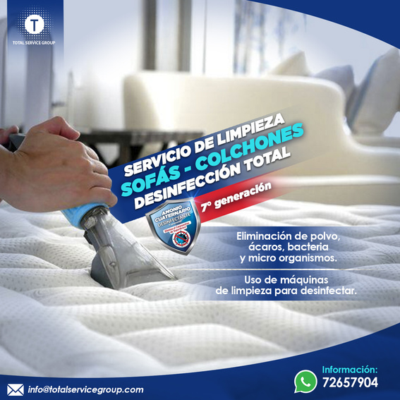 Servicio de limpieza de sofás y colchones